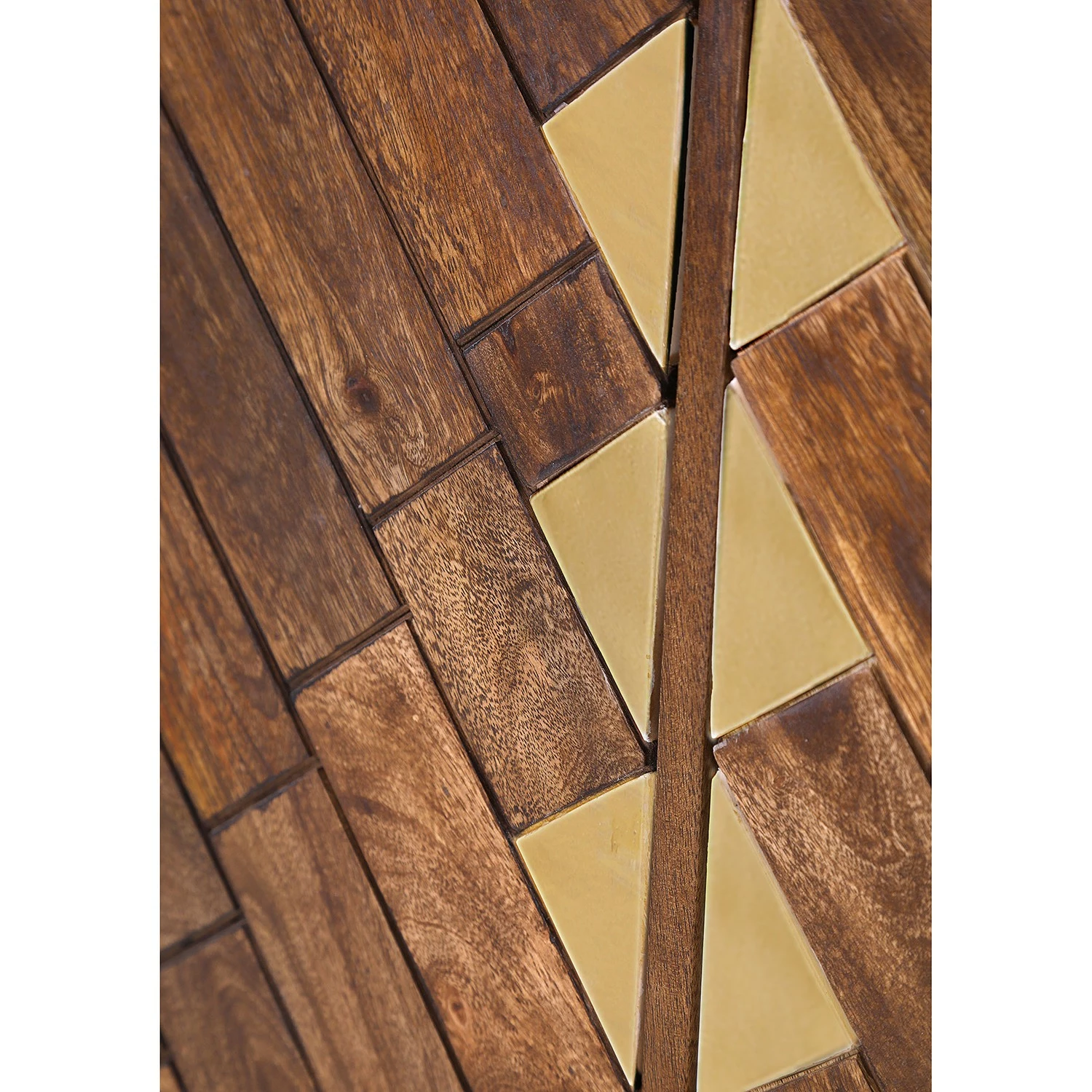 Red Living Sideboard Nook - Mango massiv / Metall - Mango / Gold – Bild 9