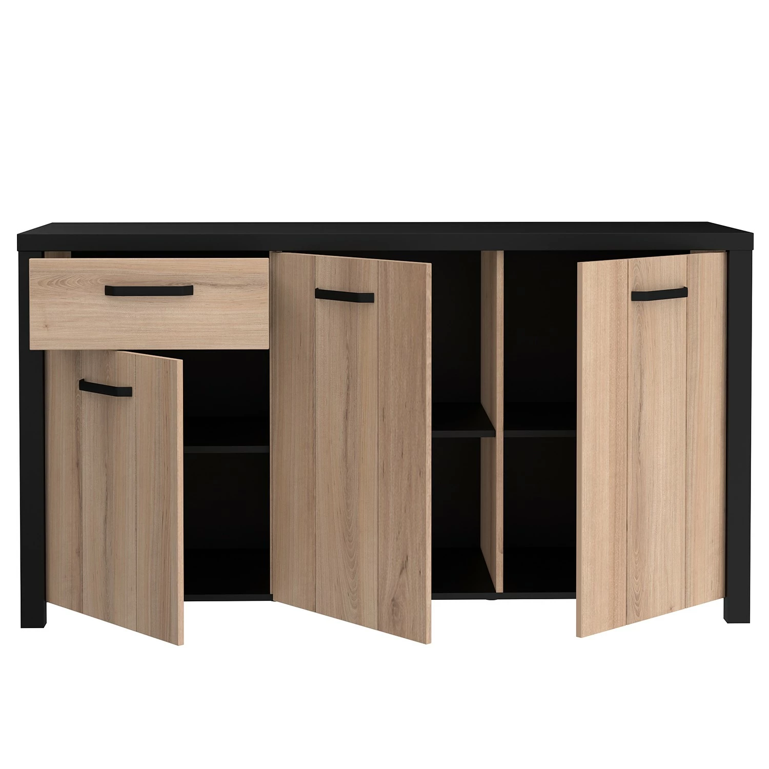 Red Living Sideboard Westlock I - Esche Dekor / Schwarz – Bild 5