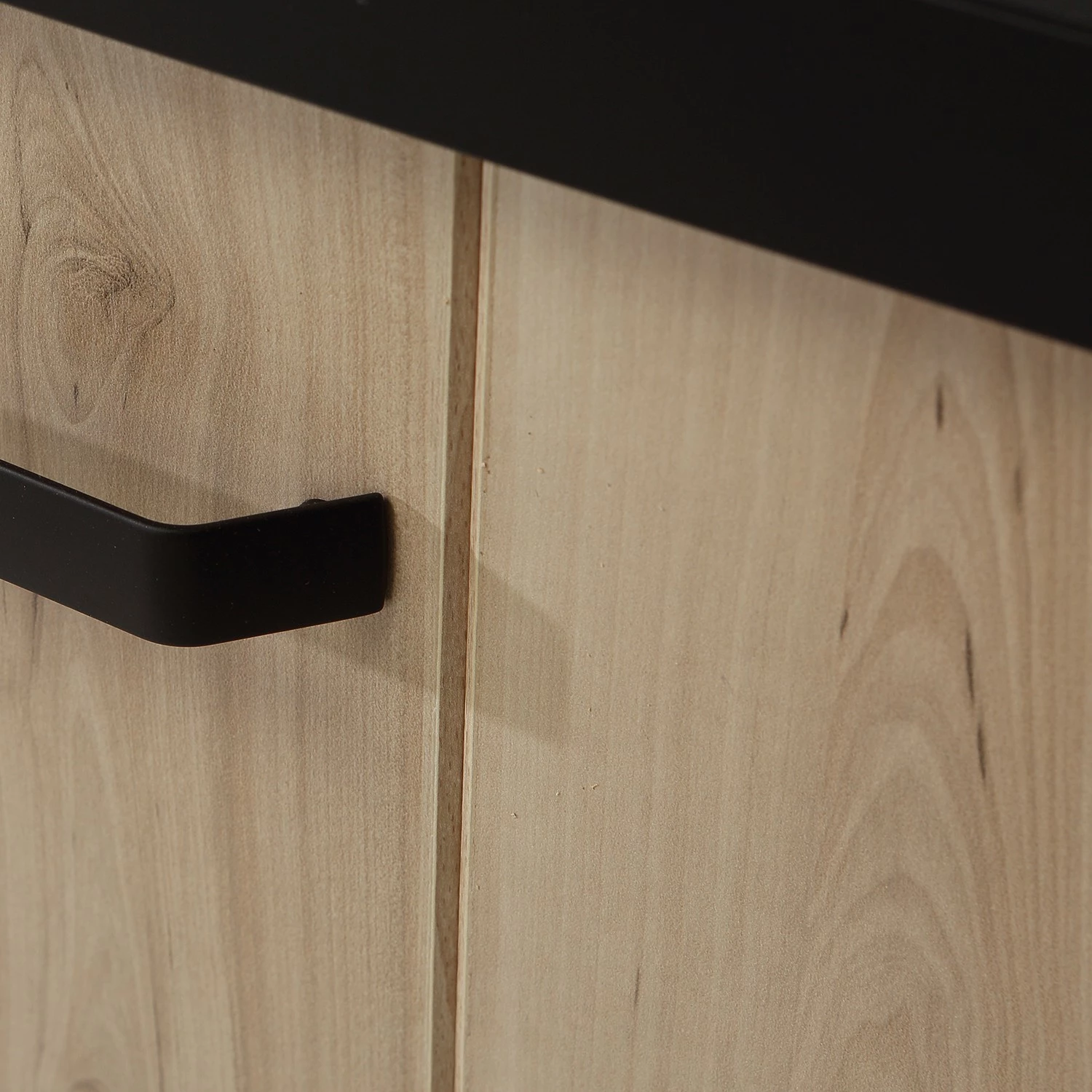 Red Living Sideboard Westlock II - Esche Dekor / Schwarz – Bild 8