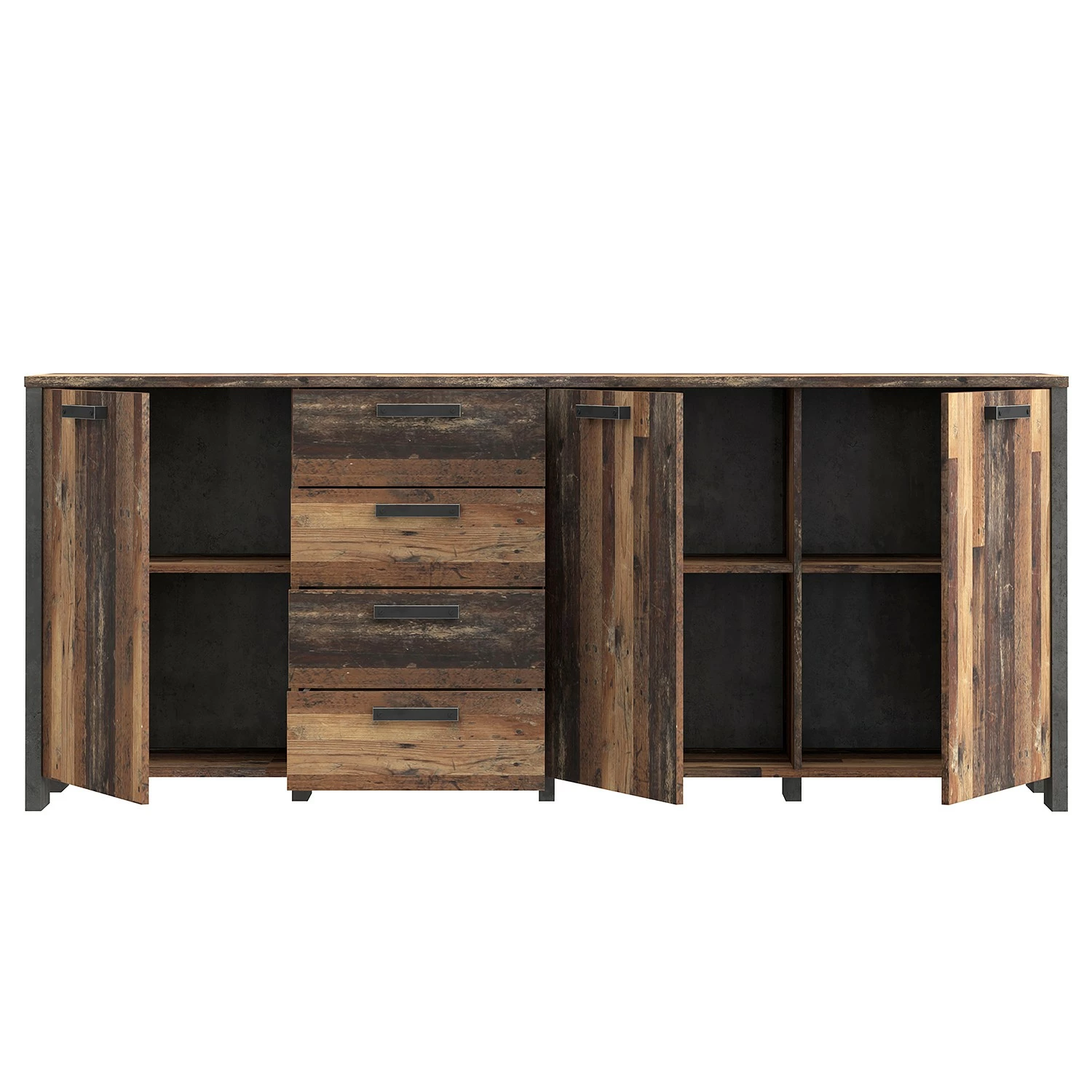 Loftscape Sideboard Ravenswood II - Altholz Dekor / Anthrazit – Bild 4