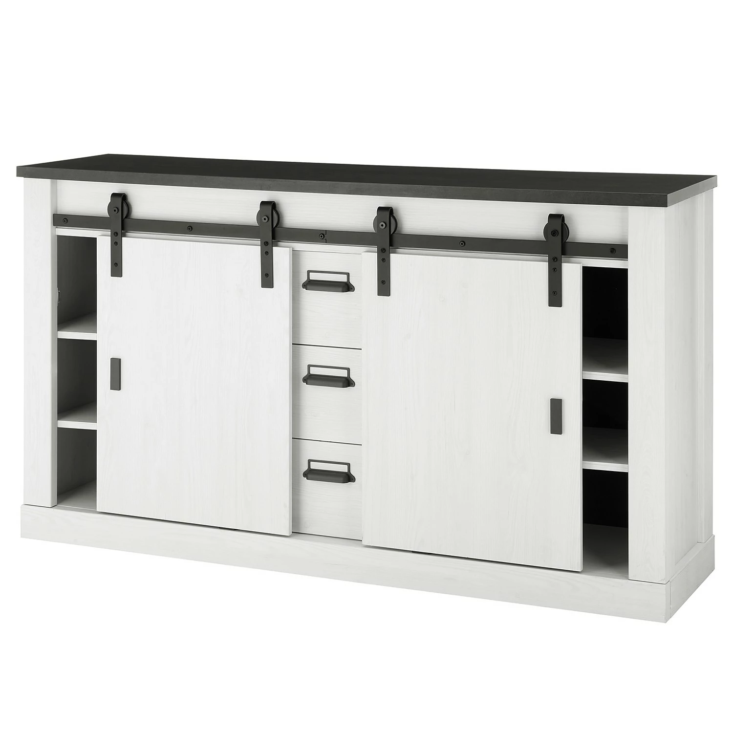 Ridgevalley Sideboard Shutter I - Pinie Weiß Dekor – Bild 7