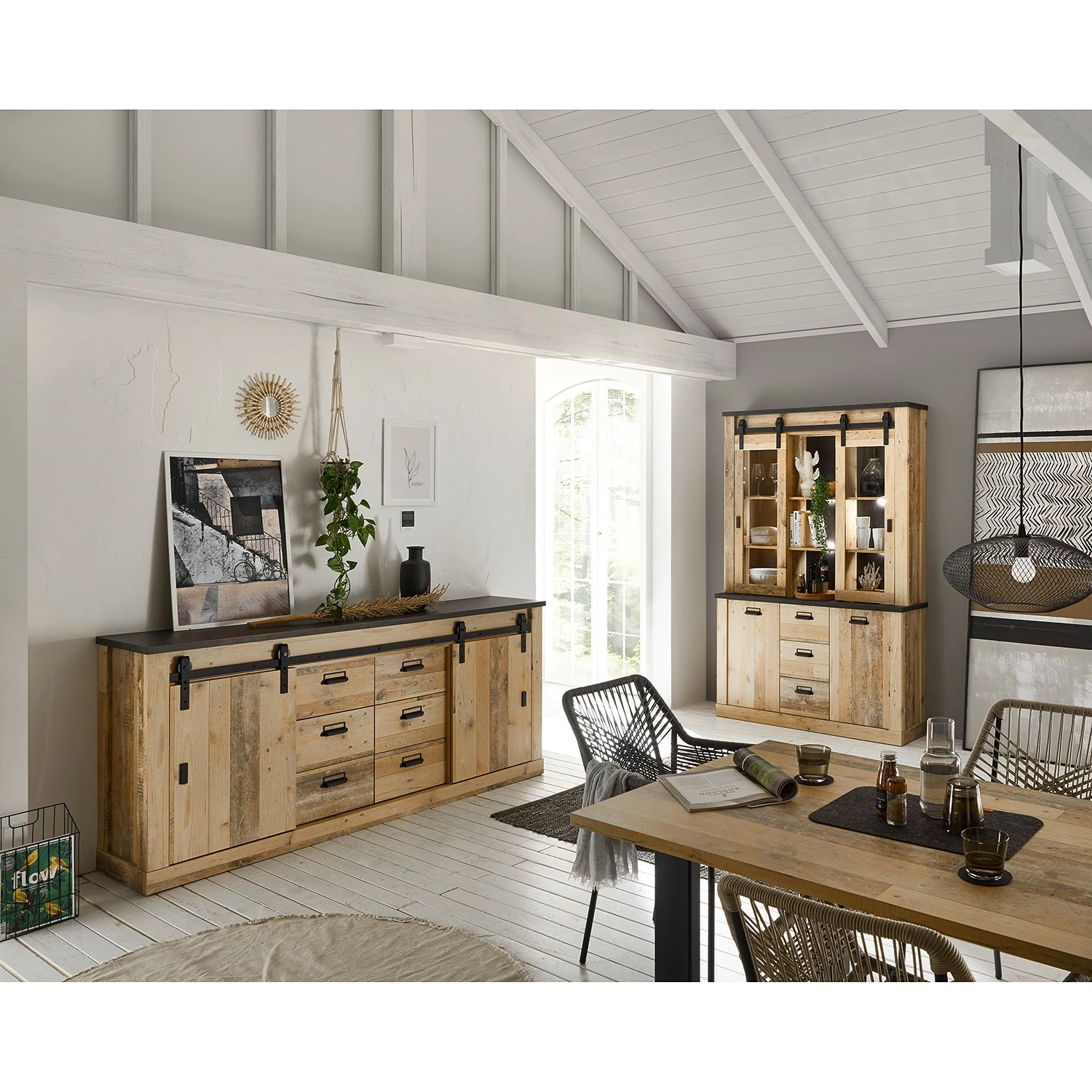 Ridgevalley Sideboard Shutter II - Eiche Dekor – Bild 3