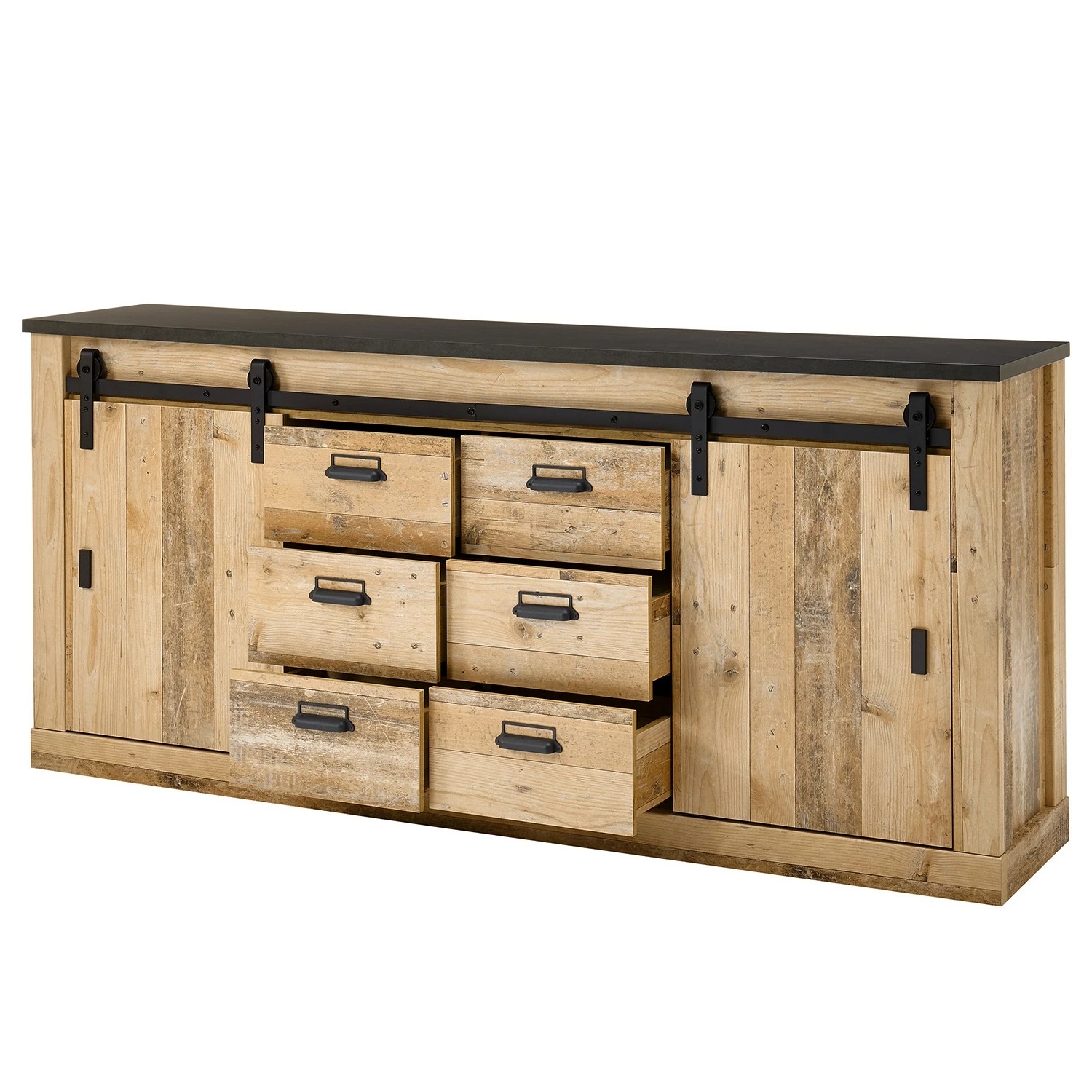 Ridgevalley Sideboard Shutter II - Eiche Dekor – Bild 5