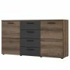 Loftscape Sideboard Uvero - Eiche Schwarz Dekor / Eiche Havanna Dekor