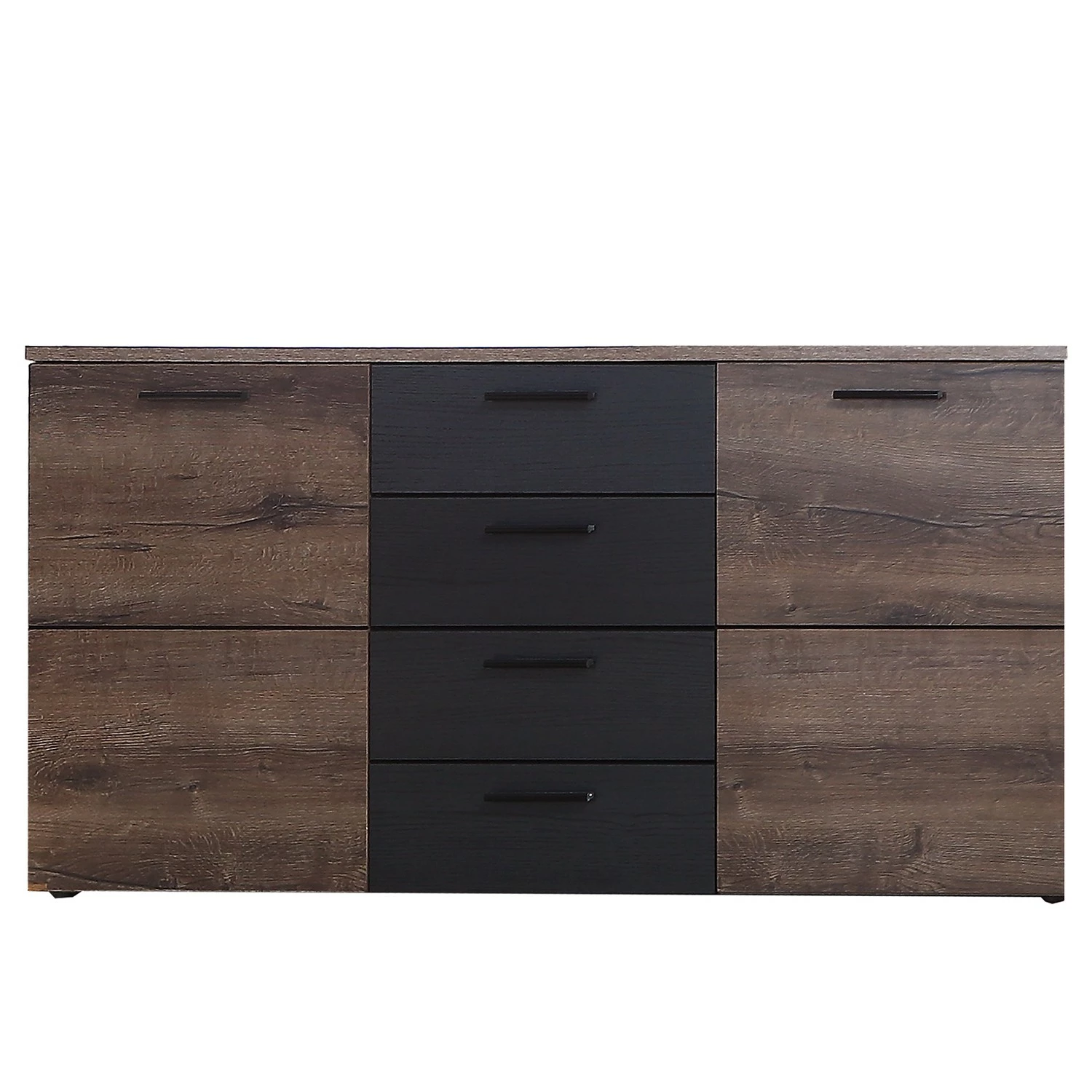 Loftscape Sideboard Uvero - Eiche Schwarz Dekor / Eiche Havanna Dekor – Bild 3