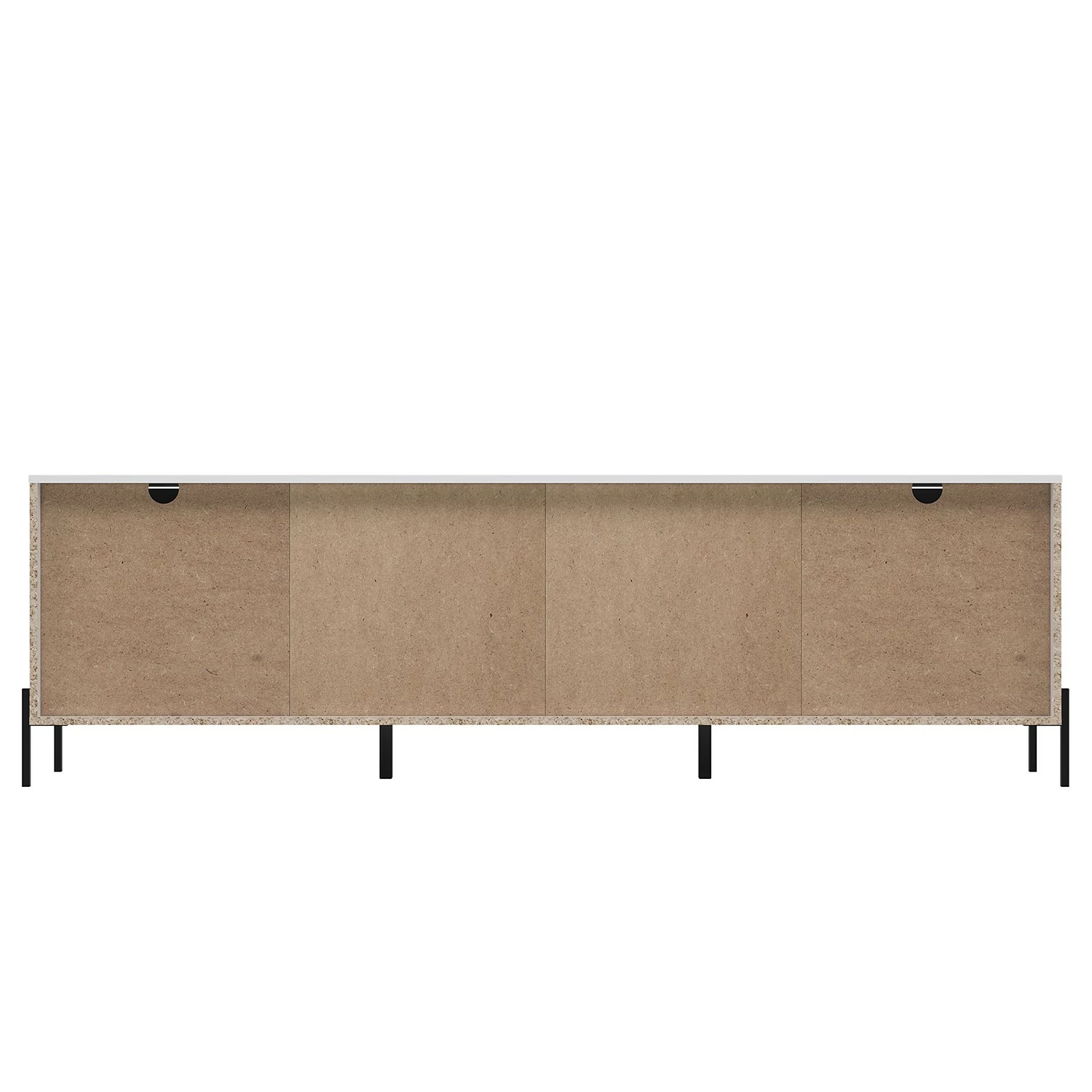 Loftscape Sideboard Ozora III - Hochglanz Weiß / Matt Weiß – Bild 6
