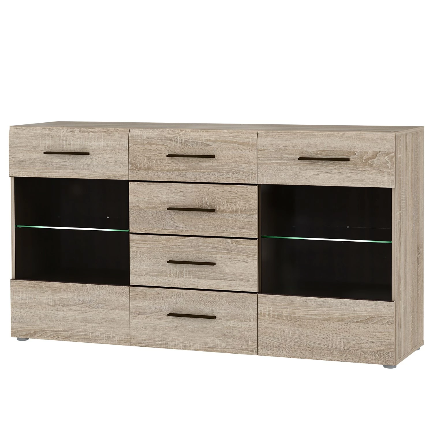 Loftscape Sideboard Taradale - Inkl. Beleuchtung - Eiche Sonoma Dekor