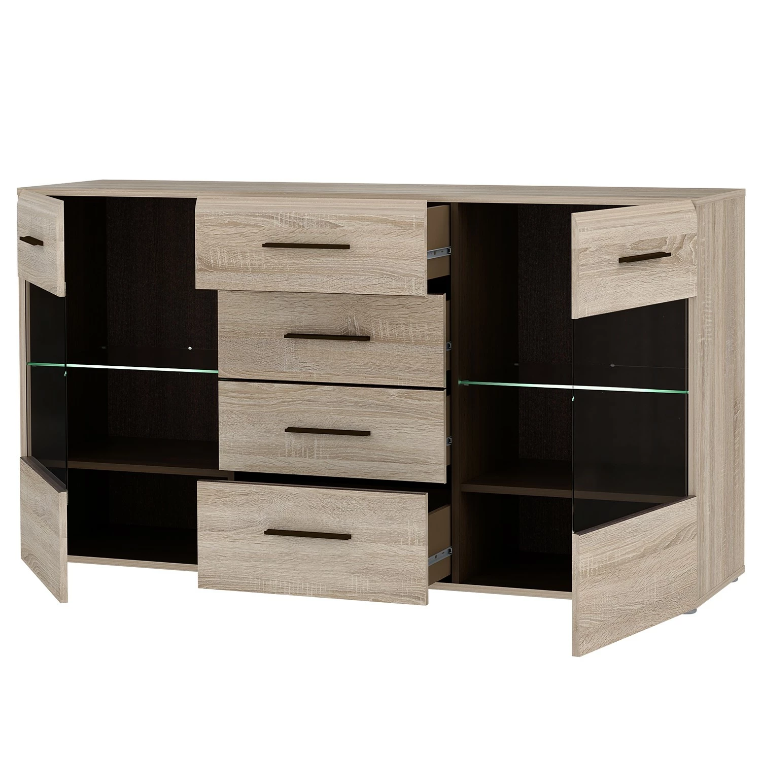Loftscape Sideboard Taradale - Inkl. Beleuchtung - Eiche Sonoma Dekor – Bild 3