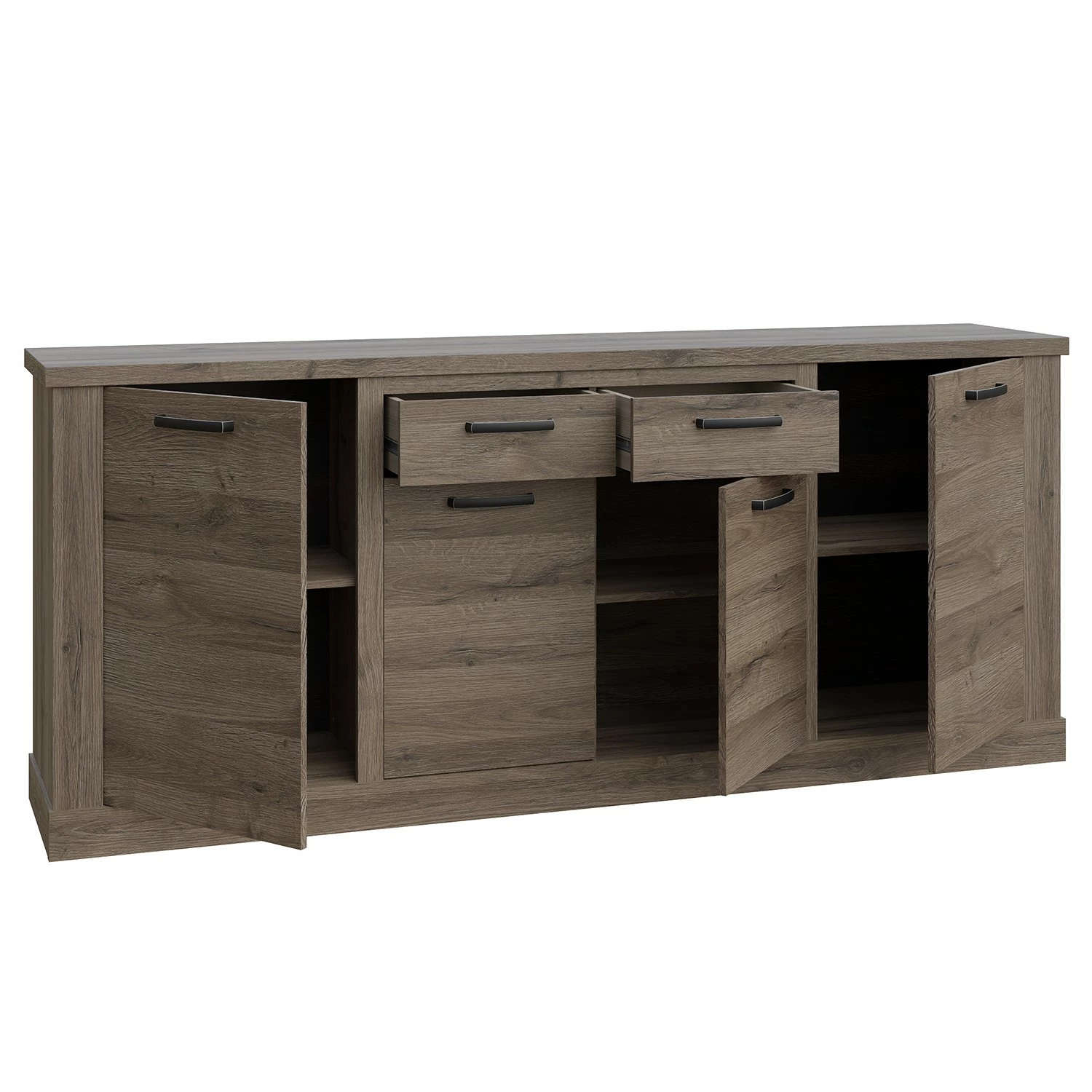Loftscape Sideboard Temuco - Eiche Dunkel Dekor – Bild 2