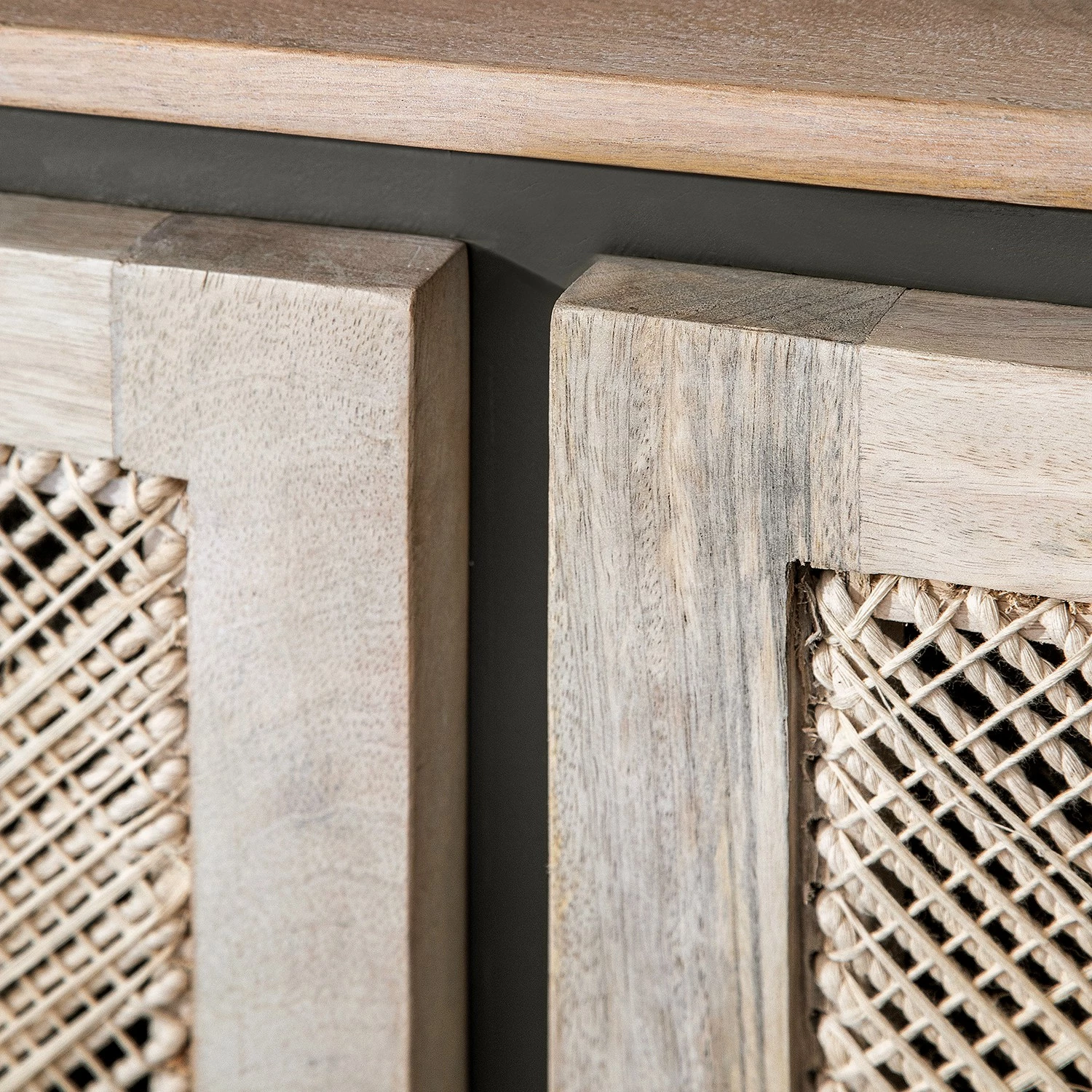 Ridgevalley Sideboard Lumby II - Mango massiv - Mango Hell / Grau – Bild 9