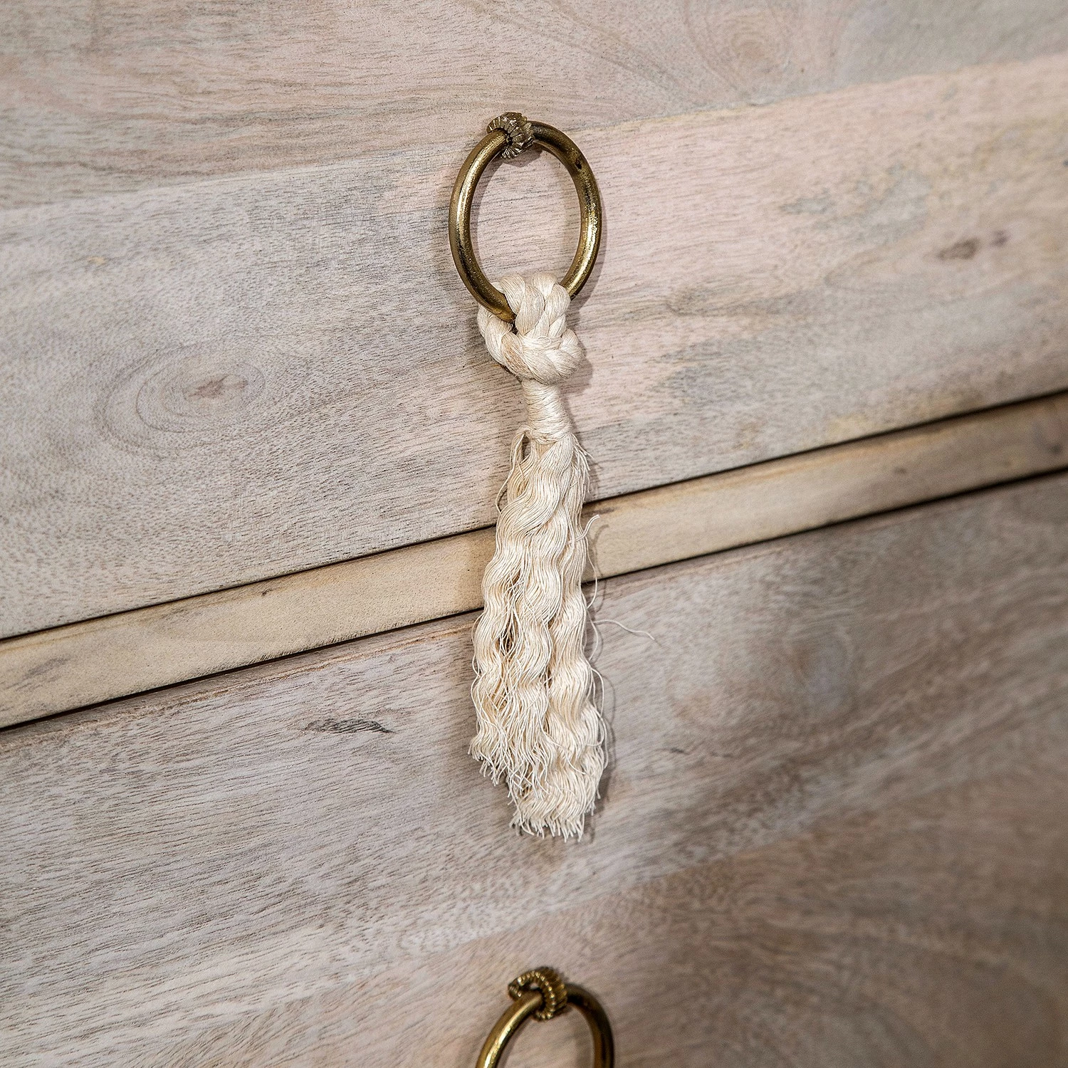 Ridgevalley Sideboard Lumby II - Mango massiv - Mango Hell / Grau – Bild 10