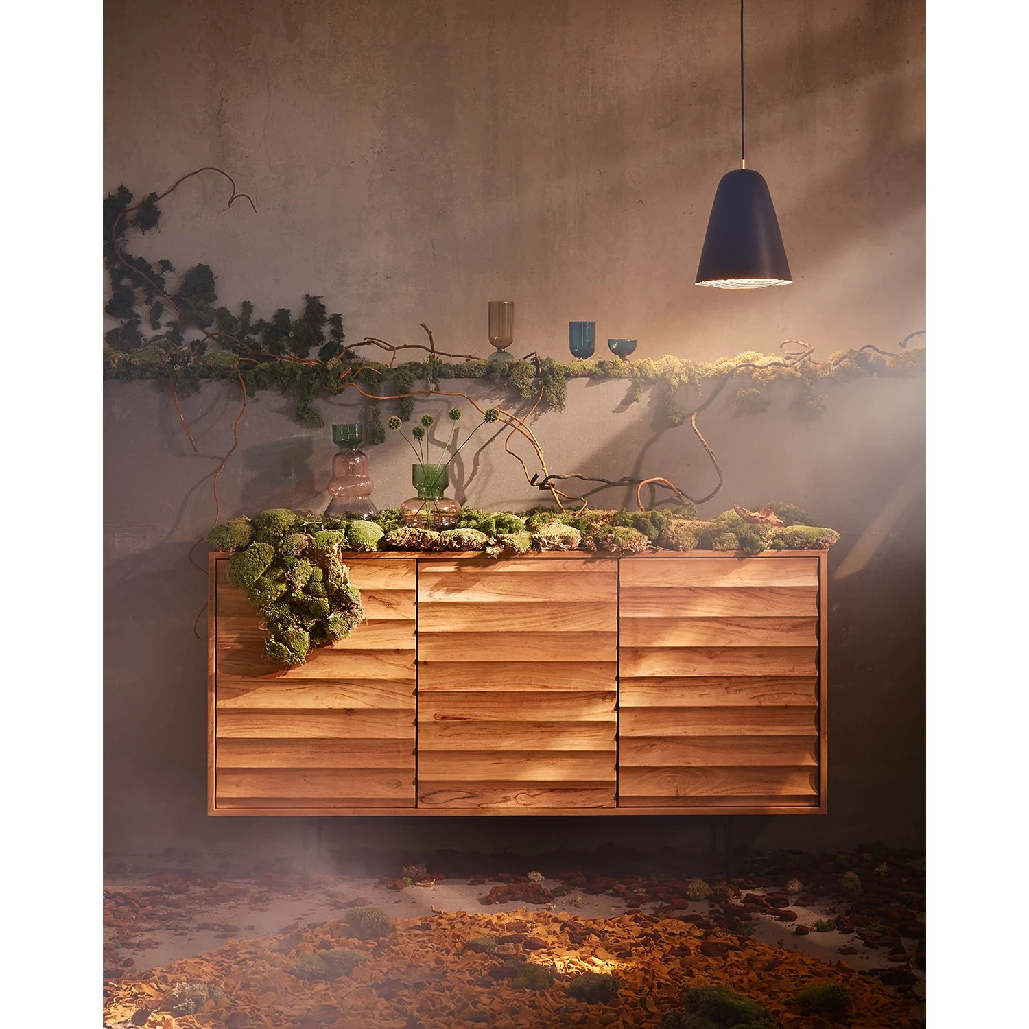 Red Living Sideboard Bela-Bela - Akazie massiv – Bild 5