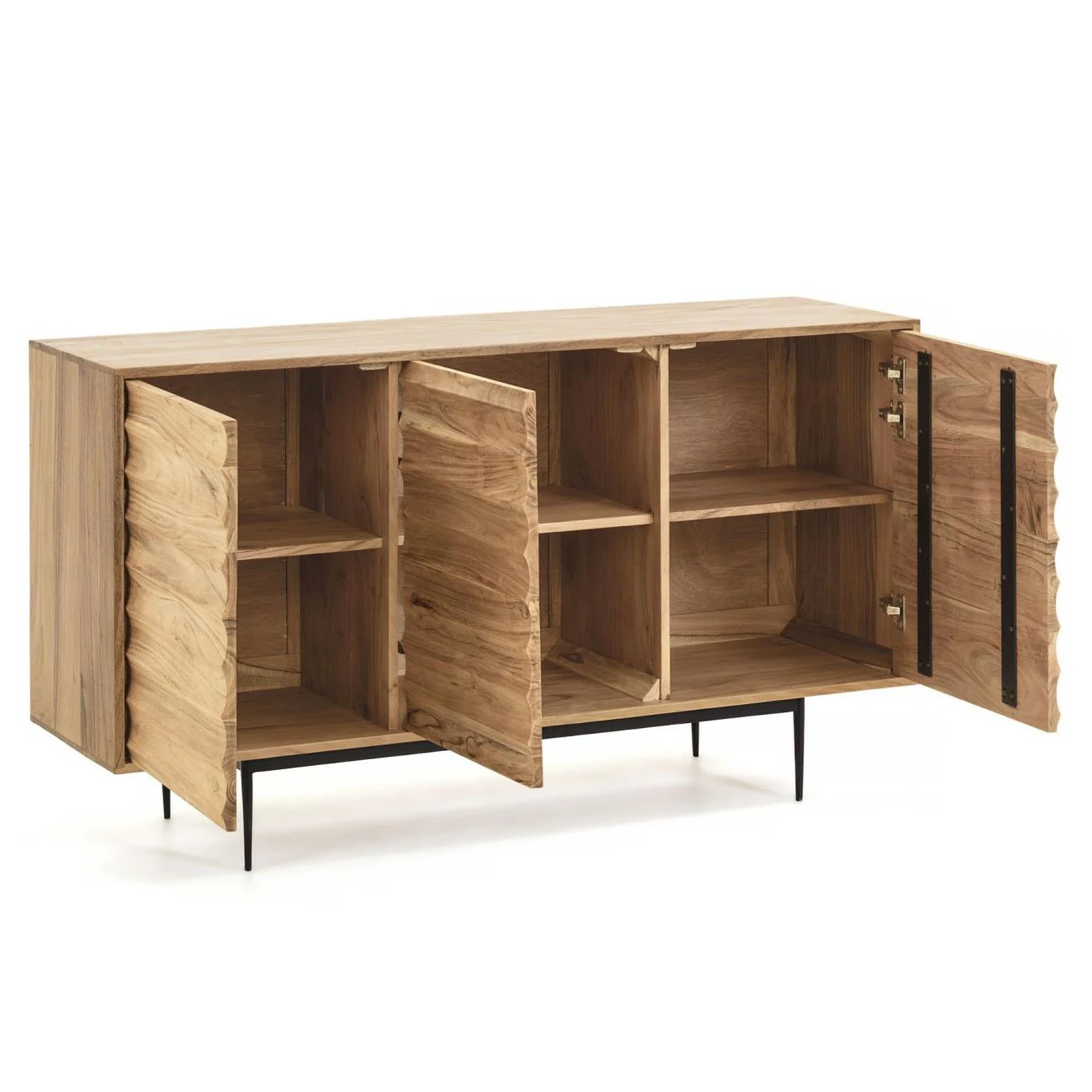 Red Living Sideboard Bela-Bela - Akazie massiv – Bild 9