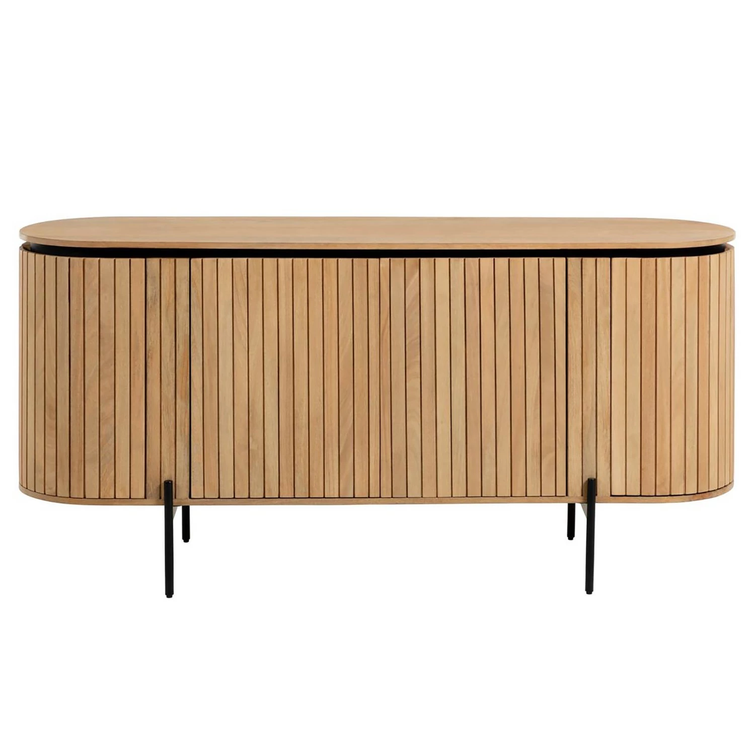 Red Living Sideboard Lusaka - Mango massiv – Bild 7