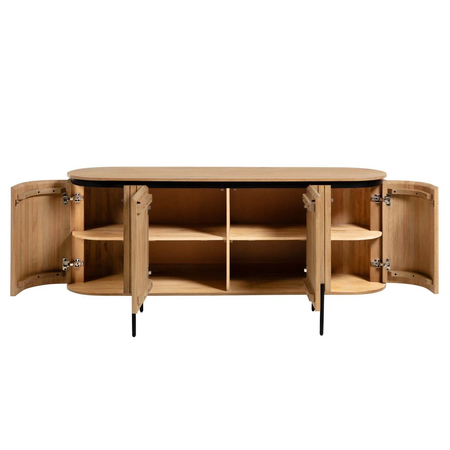 Red Living Sideboard Lusaka - Mango massiv – Bild 8