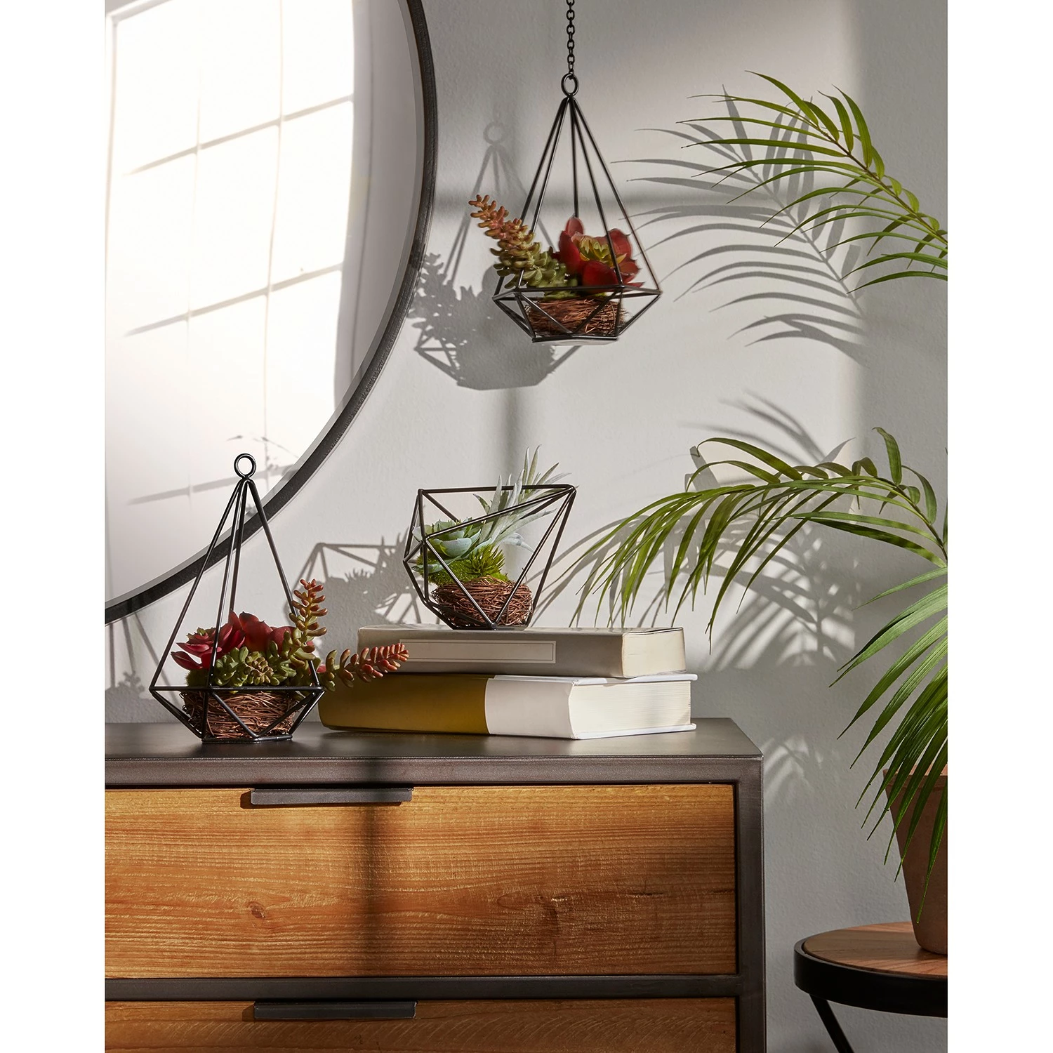 Red Living Sideboard Kisumu - Wiener Geflecht / Eisen - Braun / Schwarz – Bild 4