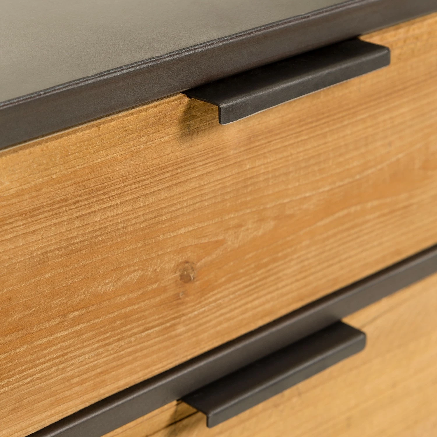 Red Living Sideboard Kisumu - Wiener Geflecht / Eisen - Braun / Schwarz – Bild 13