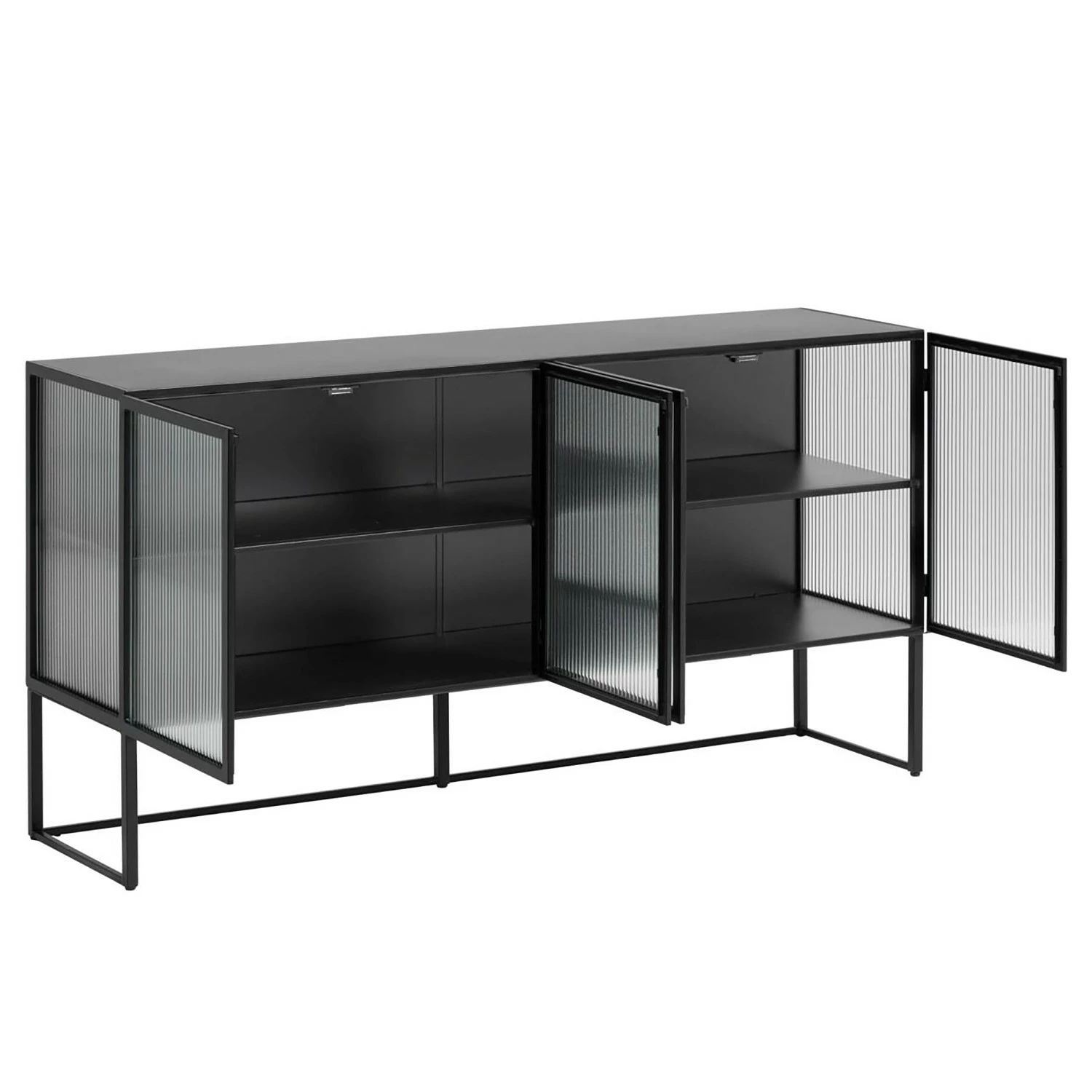 Loftscape Sideboard Tete - Glas / Metall - Schwarz – Bild 5