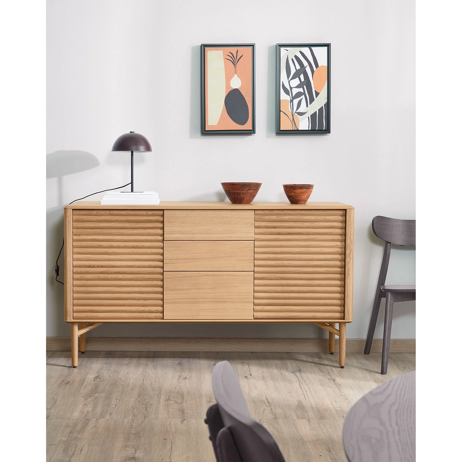 Naturoo Sideboard Lioma - Eiche teilmassiv – Bild 2