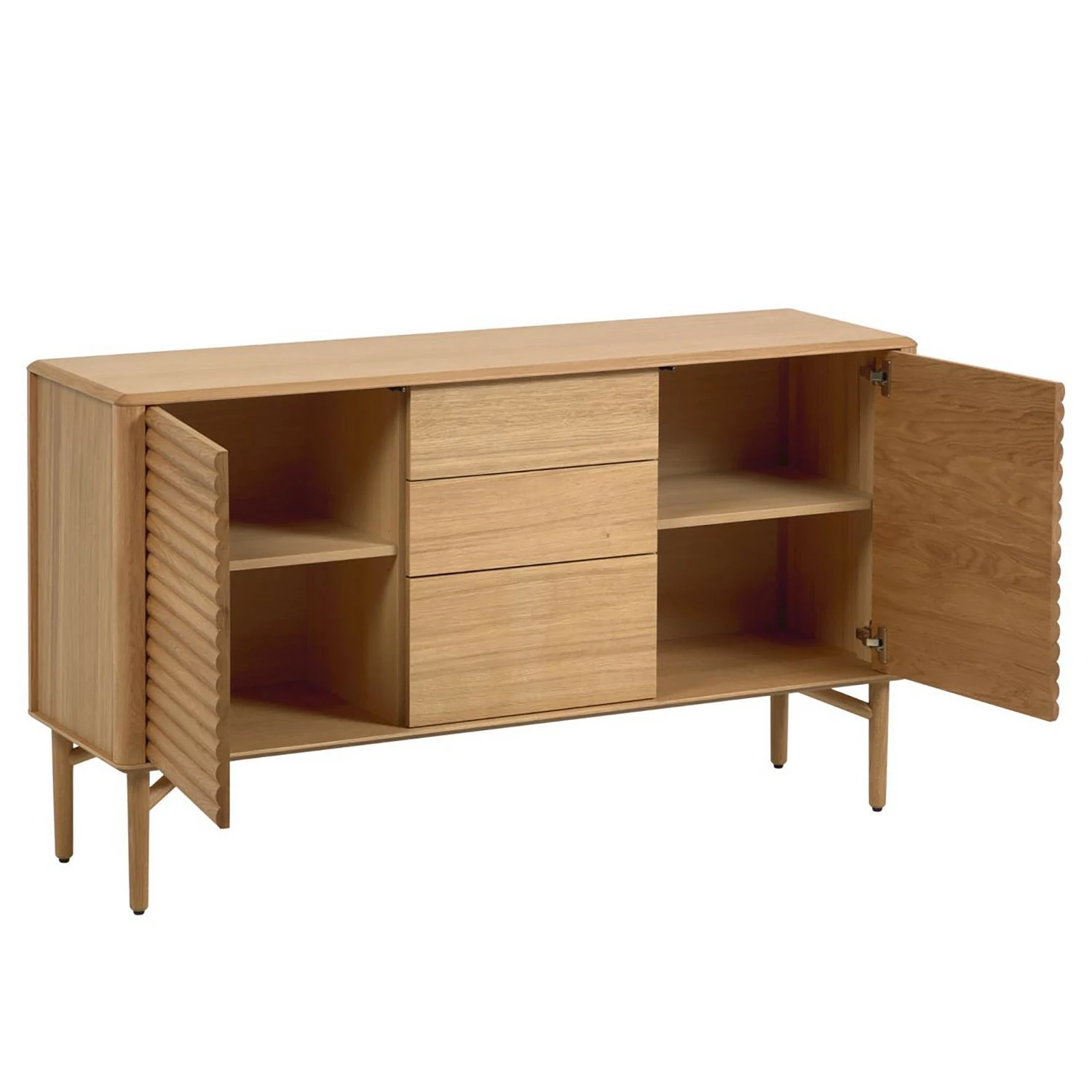 Naturoo Sideboard Lioma - Eiche teilmassiv – Bild 5