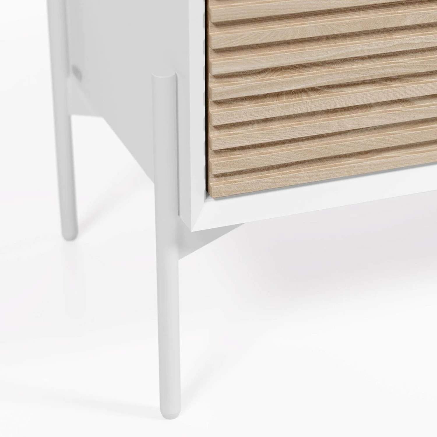 Norrwood Sideboard Maredale II - Esche teilmassiv - Esche / Weiß – Bild 5