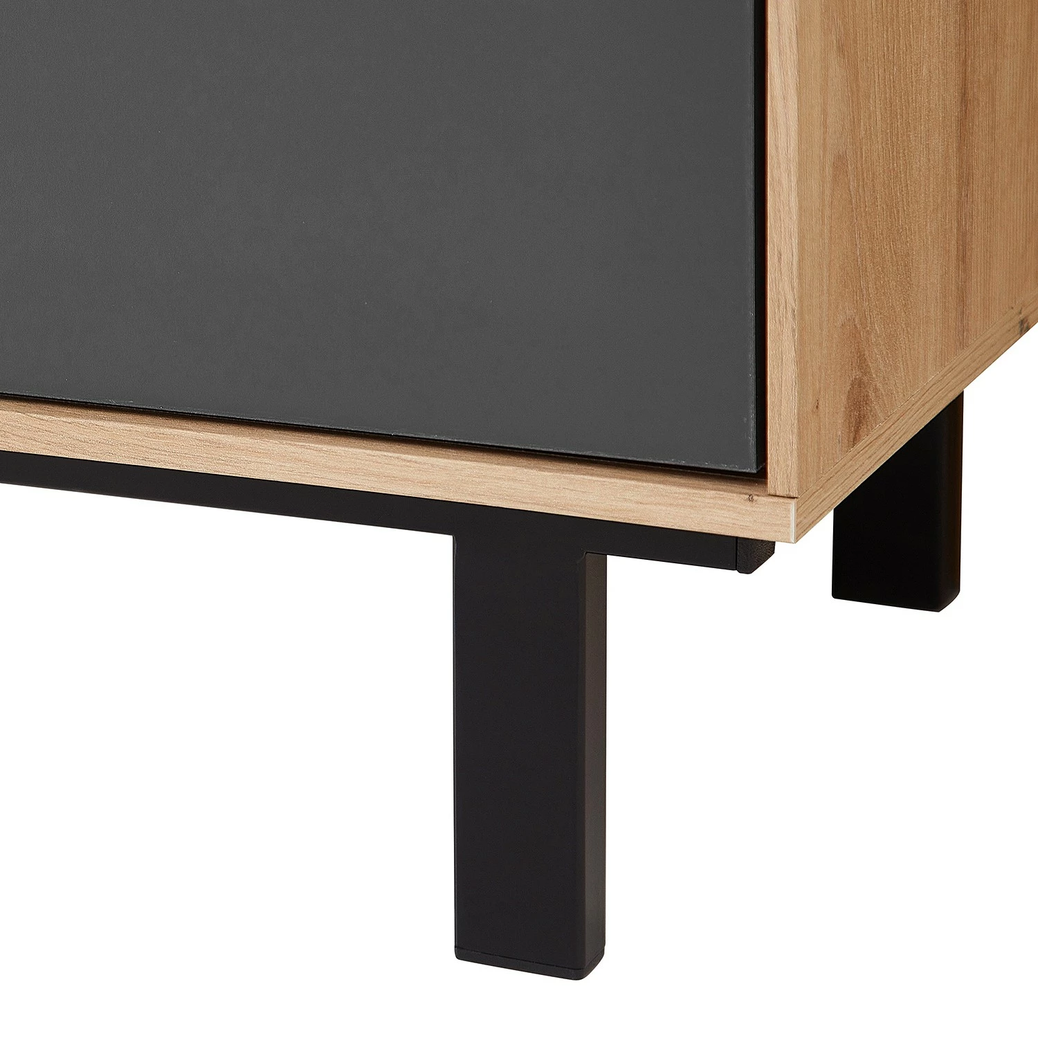 Fashion For Home Sideboard Leox - Inkl. Beleuchtung - Graphit / Eiche Artisan Dekor – Bild 5