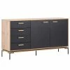 Schildmeyer Sideboard Looks - Schwarz / Eiche Dekor