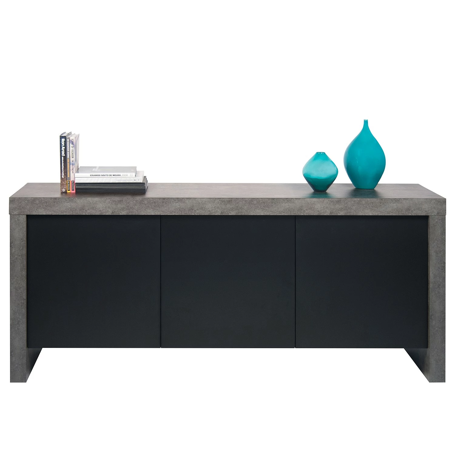 Temahome Sideboard Kobe II - Schwarz / Beton Dekor – Bild 6