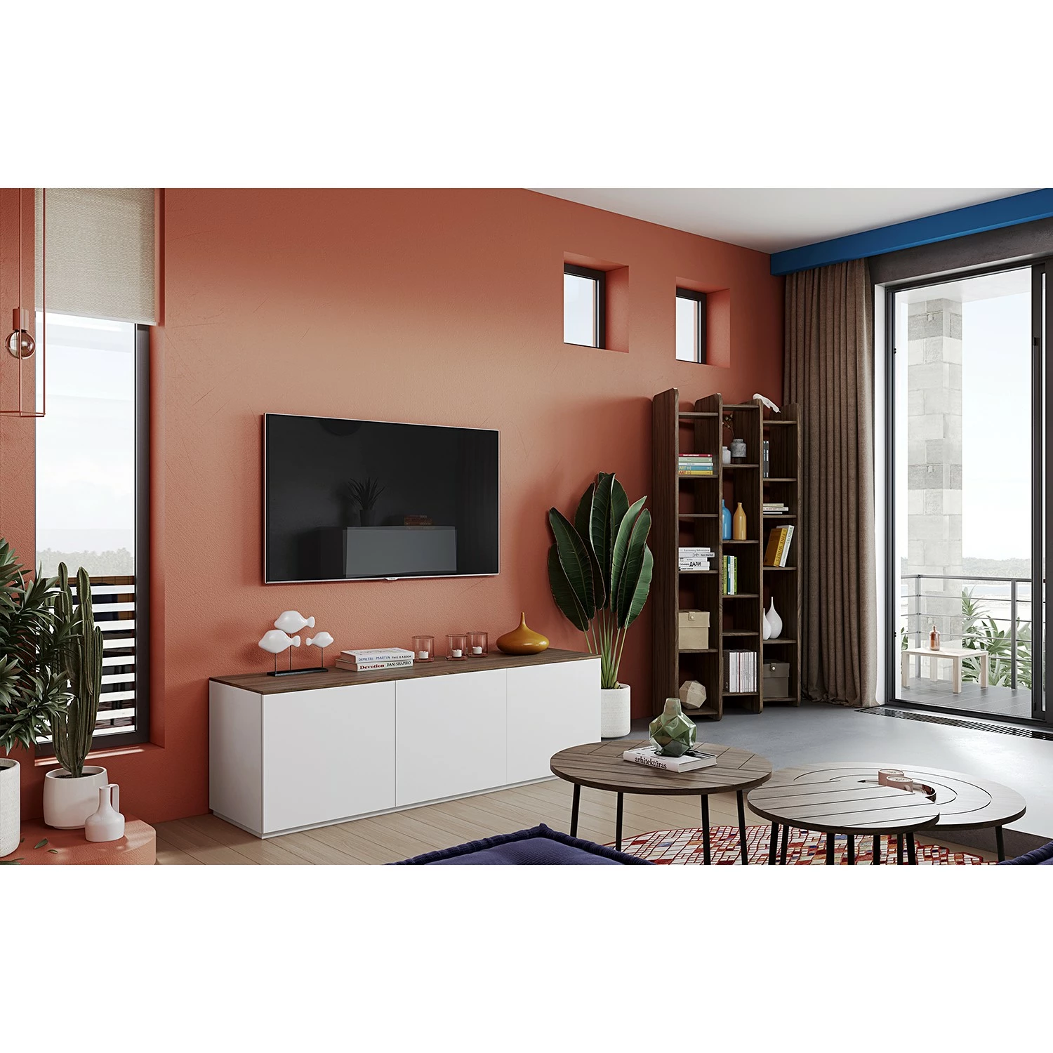 Temahome Sideboard Join X - Weiß / Nussbaum – Bild 3