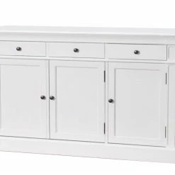 Ebuy24 Amaretta Sideboard antik - Glas Weiß