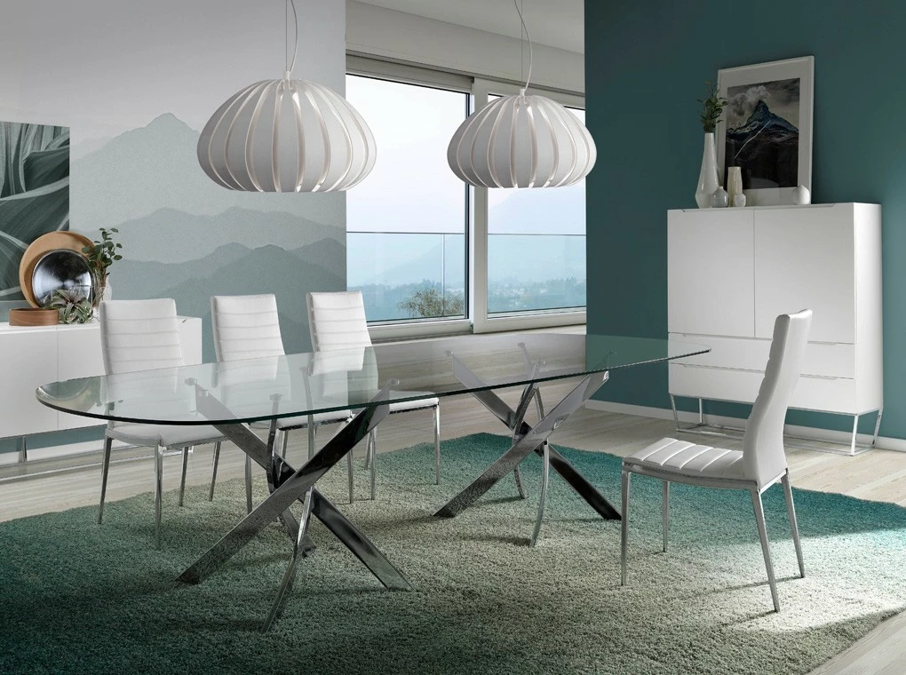 ANGEL CERDA Weißer Schrank mit Stahlfüßen – Bild 3