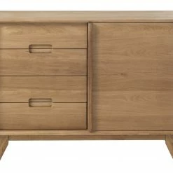 Ebuy24 Rhoda Sideboard - Rhoda Sideboard 4 Schubladen und 1 Tür, Eiche furniert.