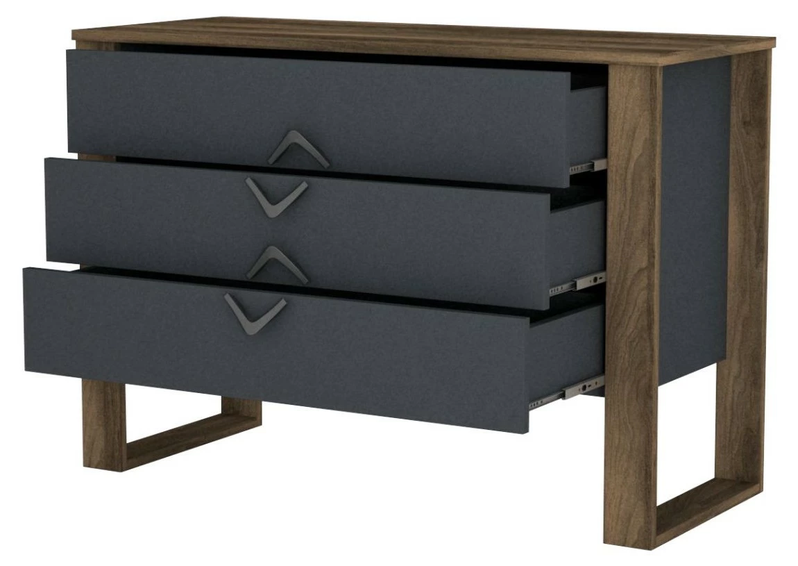 Moebel17 Sideboard Bumerang Walnuss Anthrazit - moebel17 – Bild 6