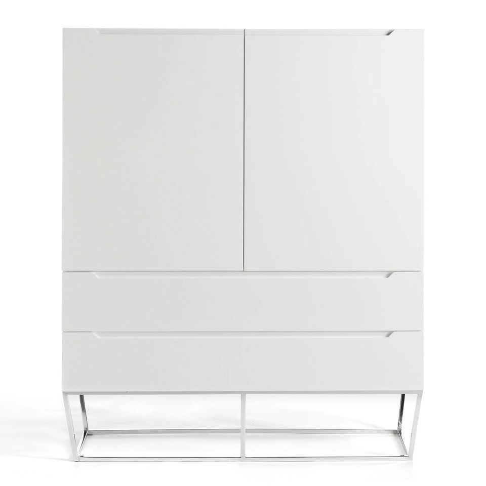 ANGEL CERDA Weißer Schrank mit Stahlfüßen – Bild 5