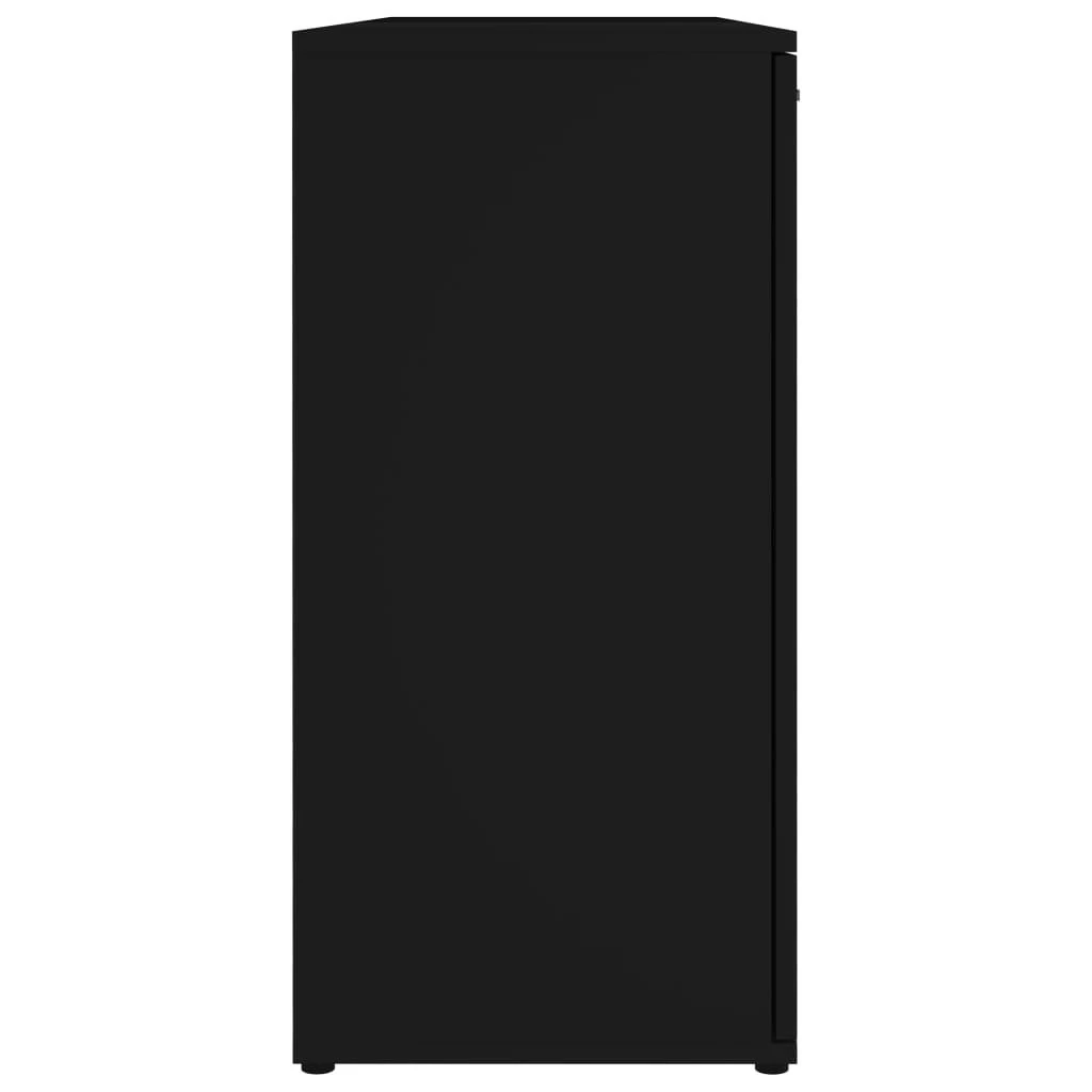 VidaXL Sideboard 120x35,5x75 cm Holzwerkstoff - vidaXL Sideboard Schwarz 120x35,5x75 cm Holzwerkstoff – Bild 6
