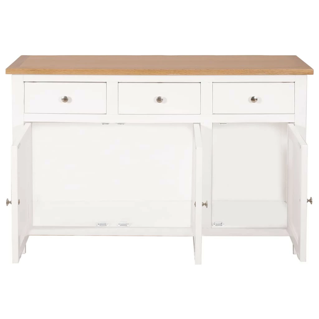VidaXL Sideboard - vidaXL Sideboard 110x33,5x70 cm Massivholz Eiche – Bild 2