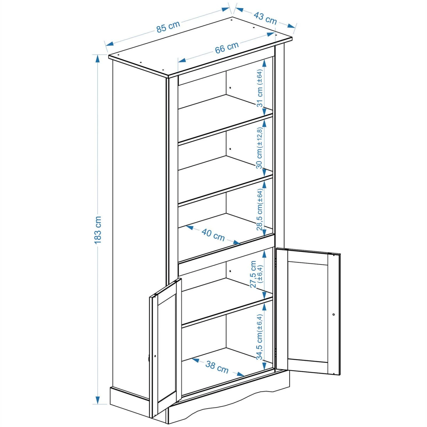 IDIMEX Mexico Möbel Bücherregal TEQUILA – Bild 2