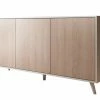 MB Moebel Sideboard Dakar - Weiß und Sonoma - Multicolor