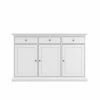 Ebuy24 Venedig Sideboard - Glas Weiß - Breite: 46 cm