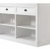 Ebuy24 Halifax Sideboard - Halifax Sideboard mit 2 Ablagen und 2 Schubladen, weiss.