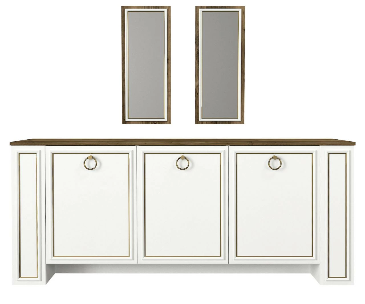 Moebel17 Sideboard Sansa mit 2er Spiegel Set - moebel17 – Bild 6