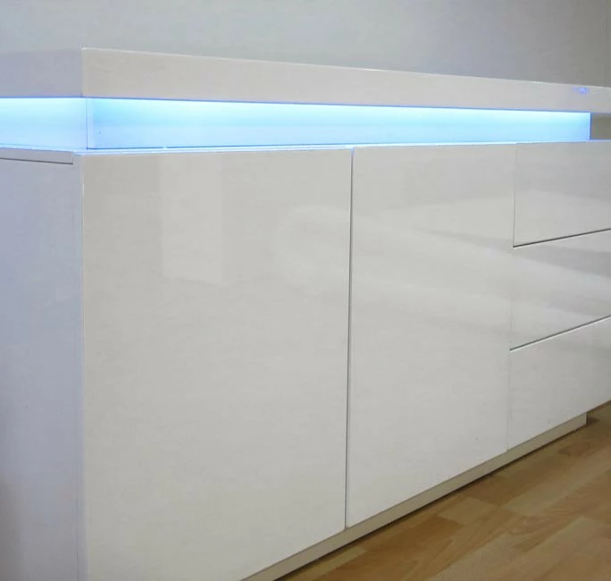 MB Moebel Sideboard Osim - Weiß – Bild 4