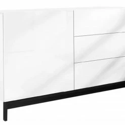 Dmora Modernes Sideboard mit 1 Tür und 3