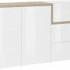 Dmora Modernes Sideboard mit 2 Türen und 3