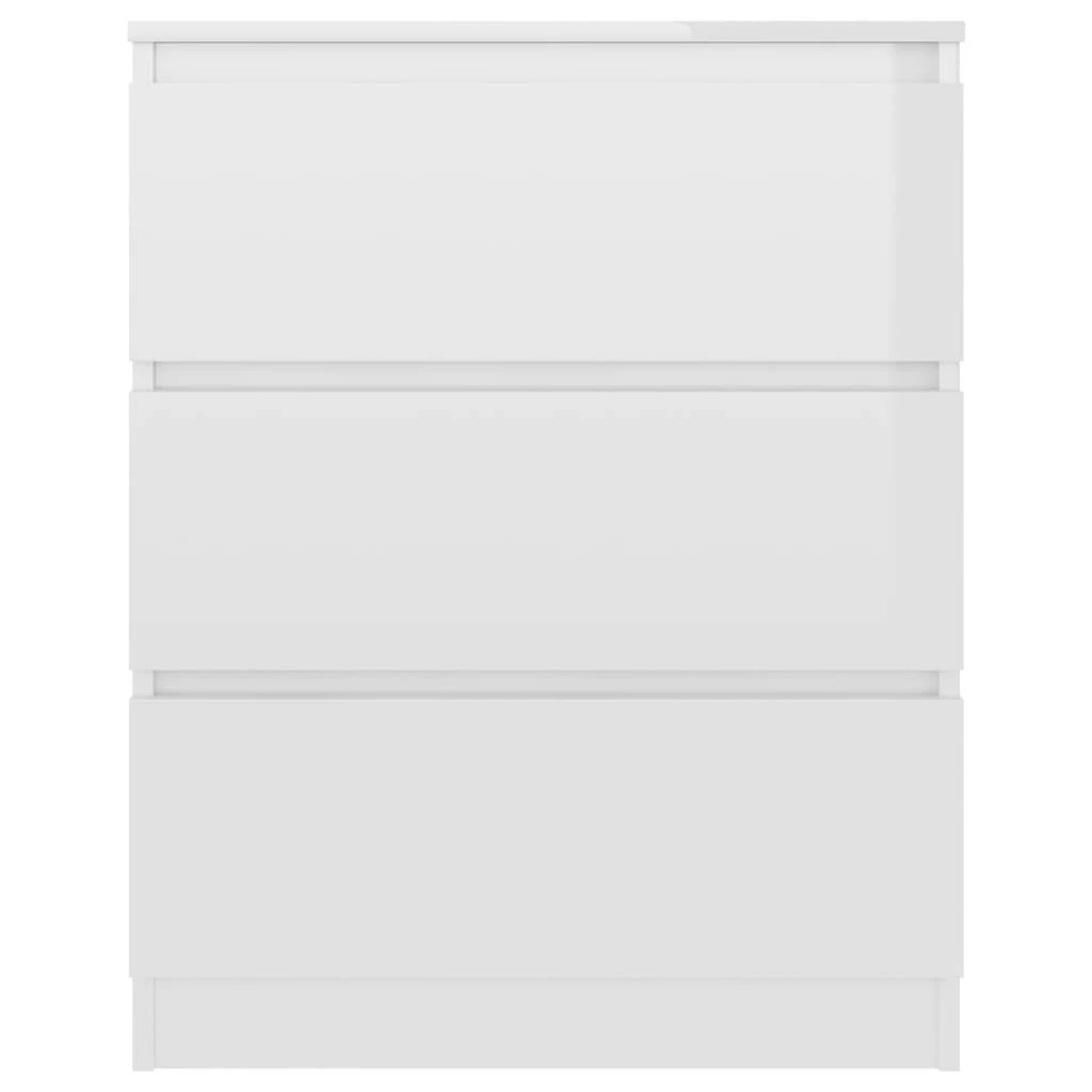 VidaXL Sideboard 60x35x76 cm Holzwerkstoff - vidaXL Sideboard Hochglanz-Weiß 60x35x76 cm Holzwerkstoff – Bild 3