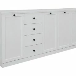 Ebuy24 Brax Sideboard - Brax Sideboard 4 Türen und 4 Schubladen, weiss.