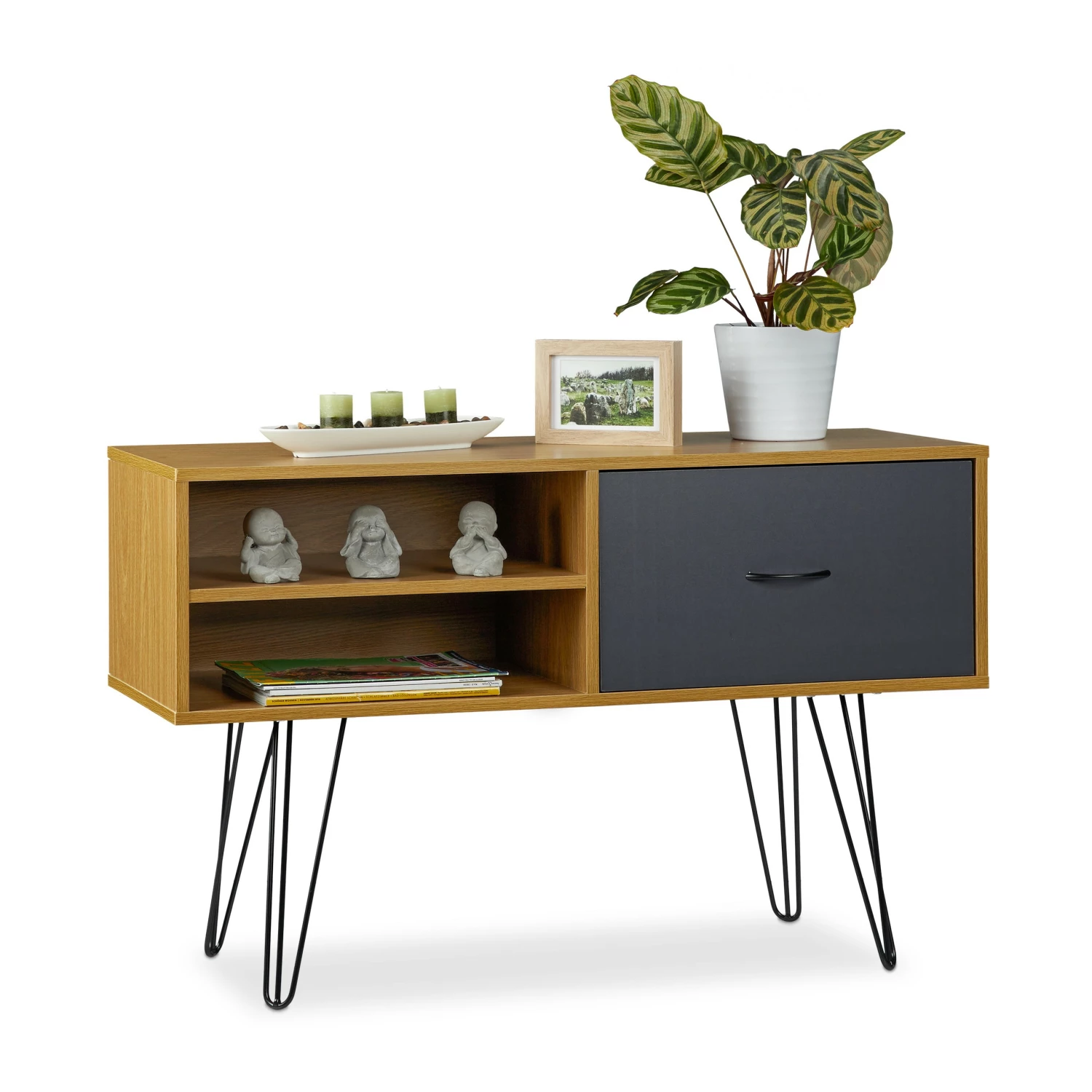 Relaxdays Sideboard Retro Design