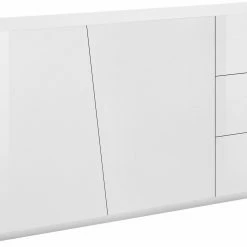 Dmora Modernes Sideboard mit 2 Türen und 3
