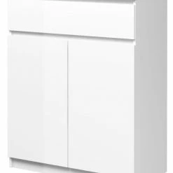 Ebuy24 Nada Sideboard - Glas Weiß - 80 x 100 cm