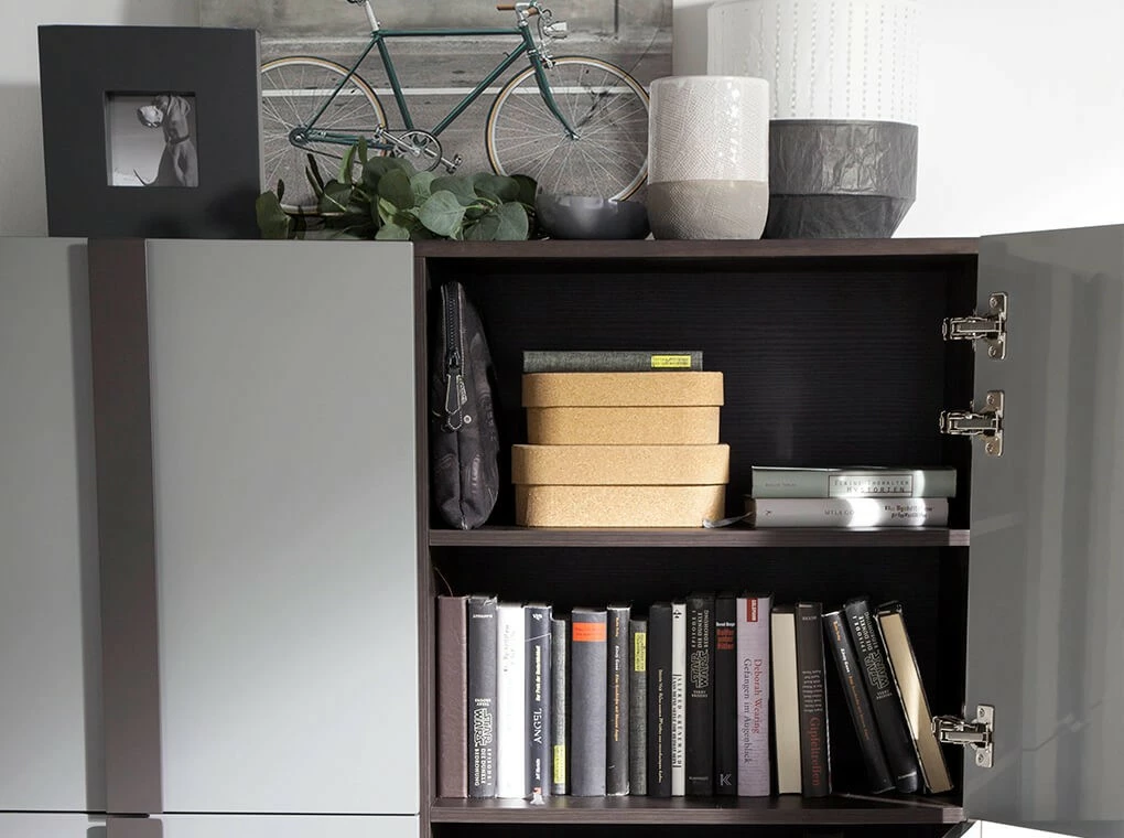 ANGEL CERDA Schrank aus Wenge und schwarzem Stahl – Bild 8